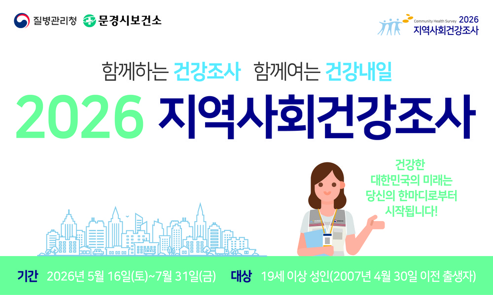 문경시, 2026년도 지역사회건강조사 실시