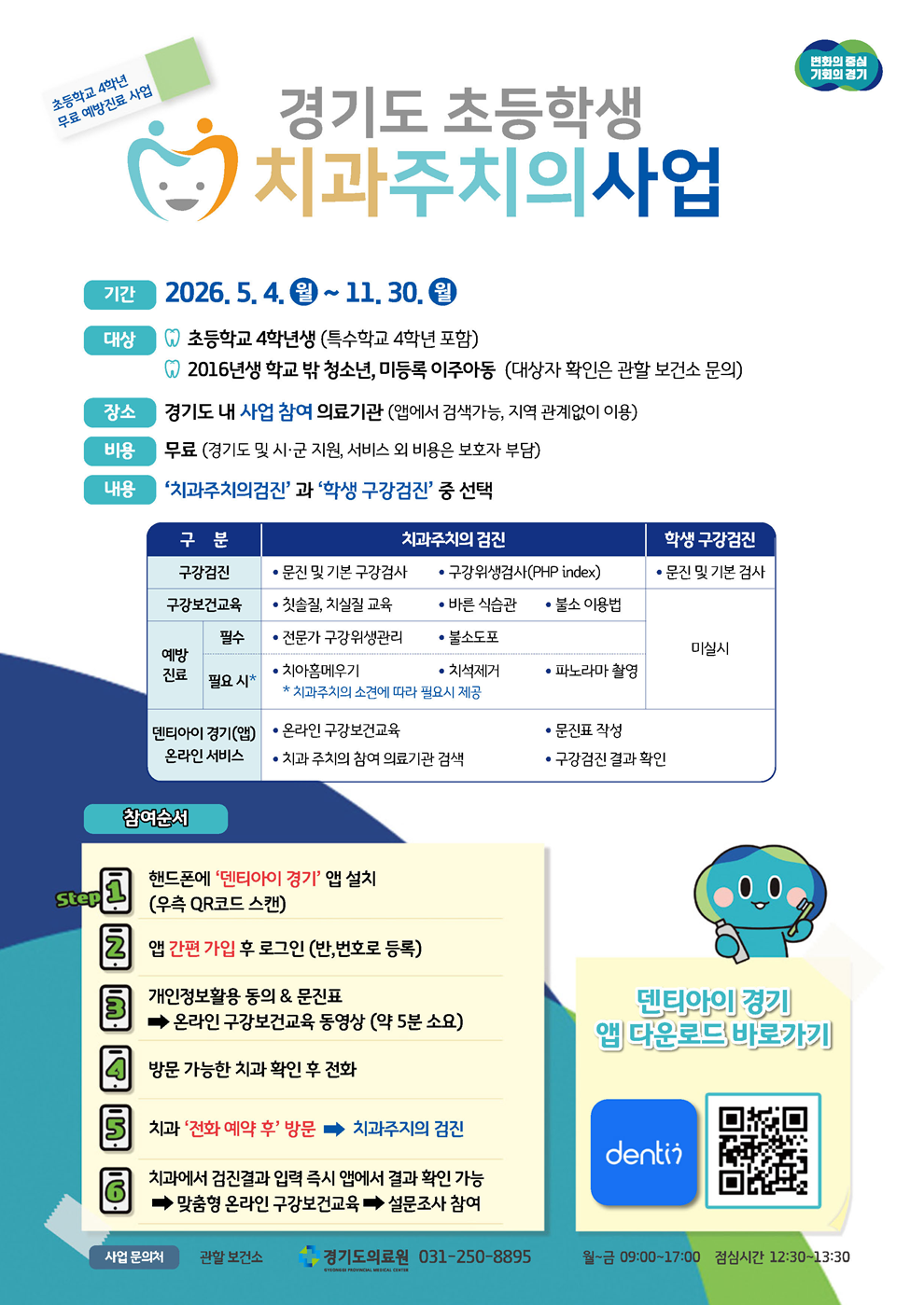 양주시보건소, 초4 치과주치의 사업 실시…무료 구강관리 서비스 제공