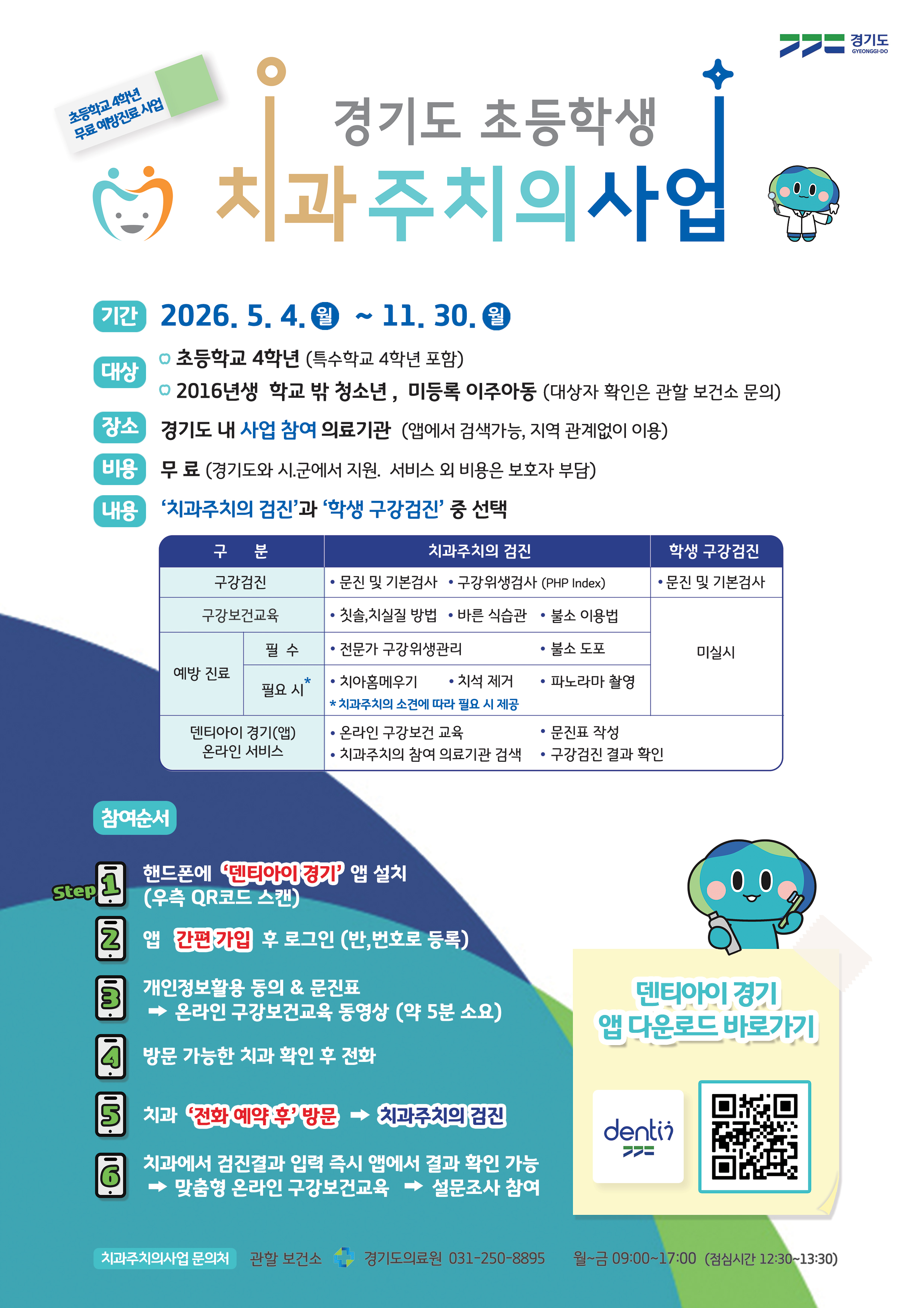 가평군, 초등 4학년 ‘치과주치의 사업’ 본격 실시
