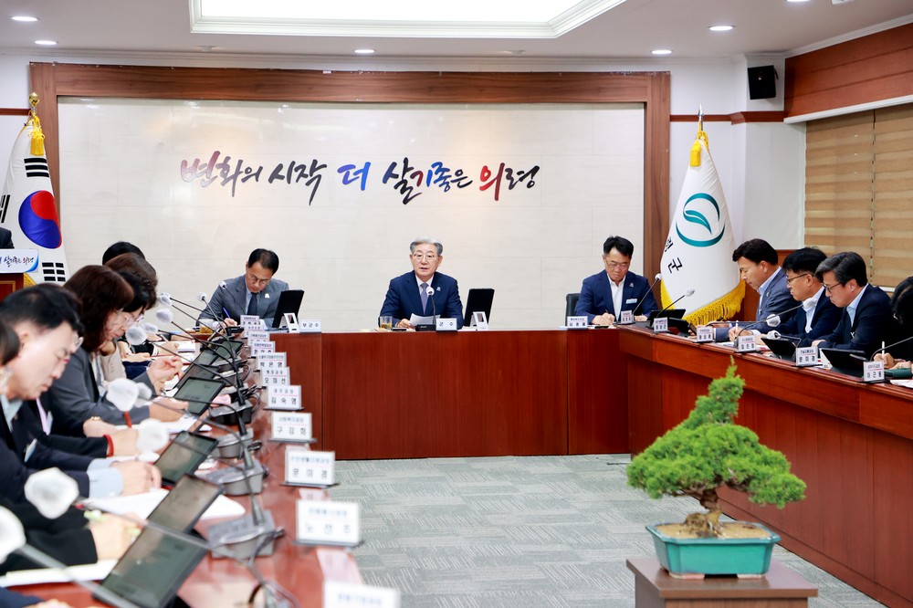 오태완 군수 “희로애락 함께한 민선8기…흔들림 없는 군정 중요”