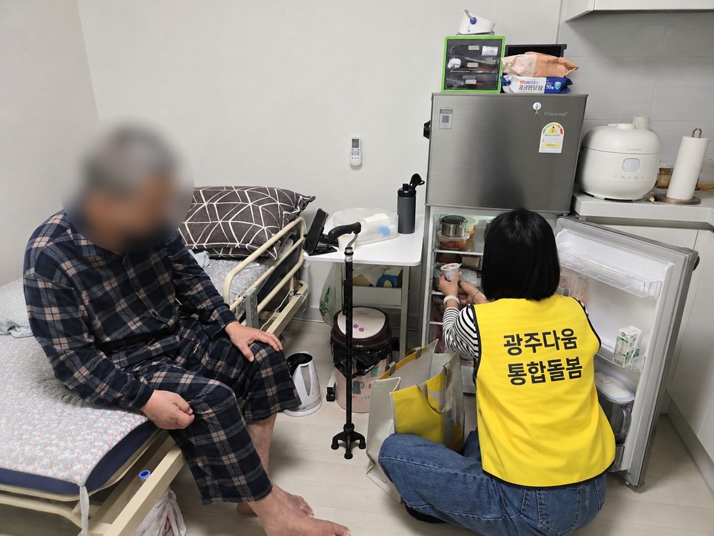 광산구 통합돌봄 식사지원, 독거장애인 위기 구해