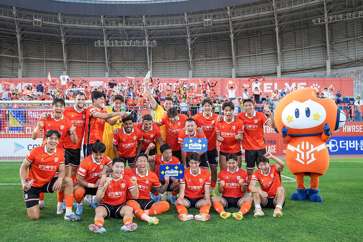 화성FC, ‘선두’ 부산 꺾고 5위 도약 6경기 연속 무패 행진