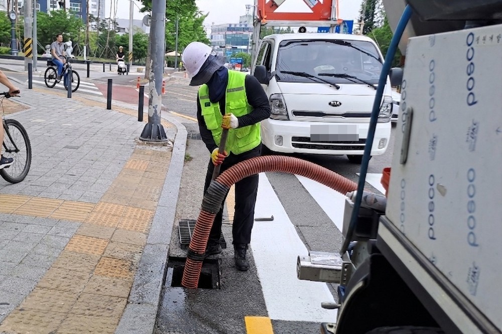 수원시 장안구, 여름철 우기 대비 빗물받이 사전 정비