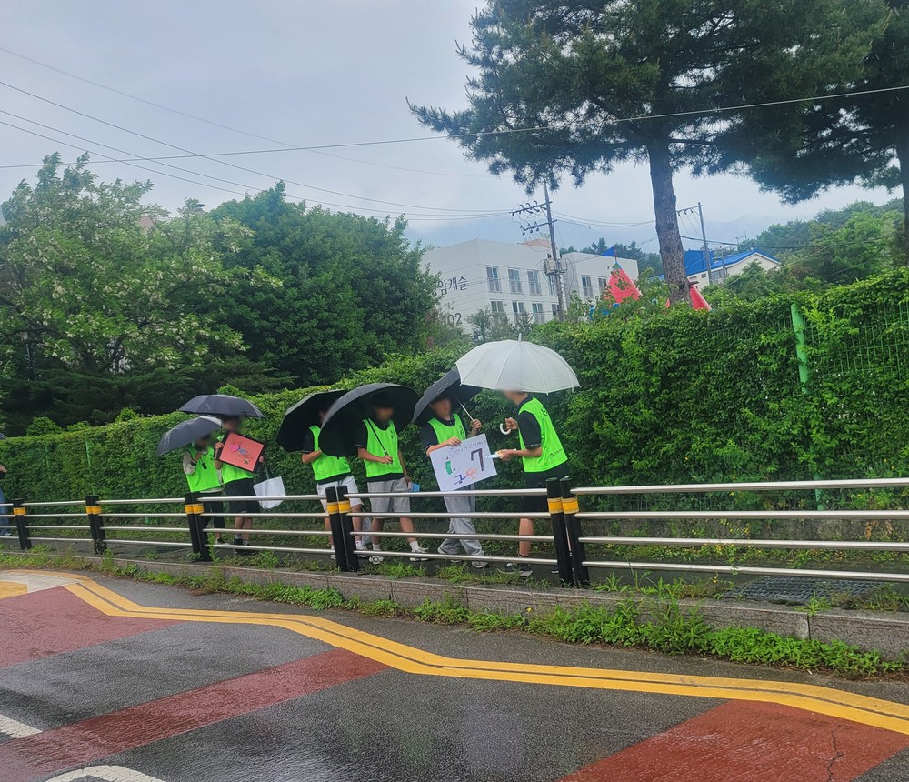 포천시, 이동중학교와 함께 금연·절주 캠페인 실시