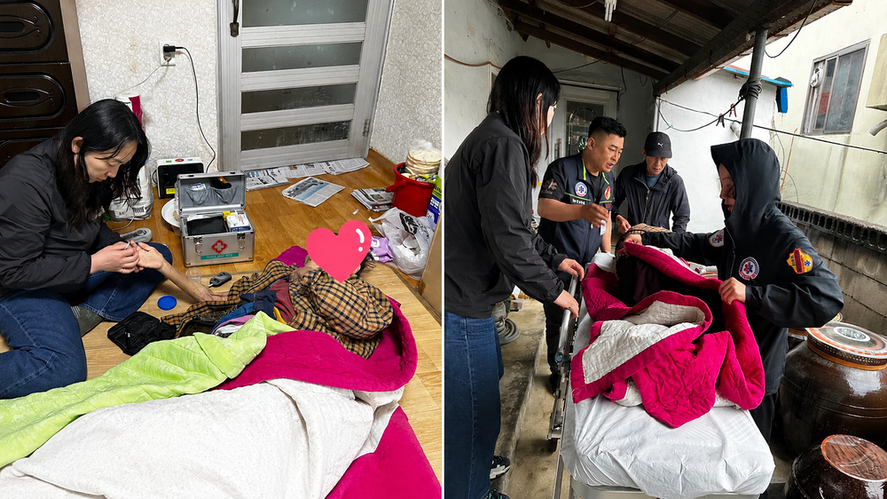 군위읍, 의료·요양 통합돌봄 대상자 긴급 병원 이송 지원