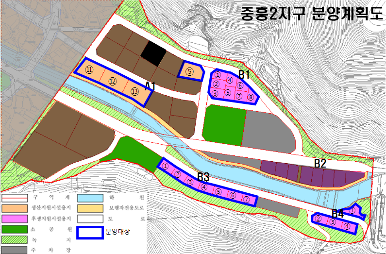 여수시, 중흥·삼동지구 지원시설용지 25필지 공급