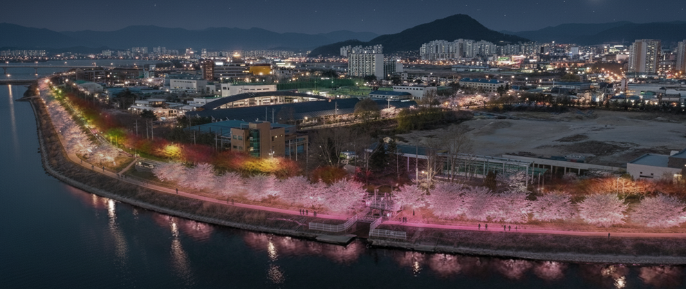 공지천 야간경관 조성사업, 마지막 퍼즐 맞춘다