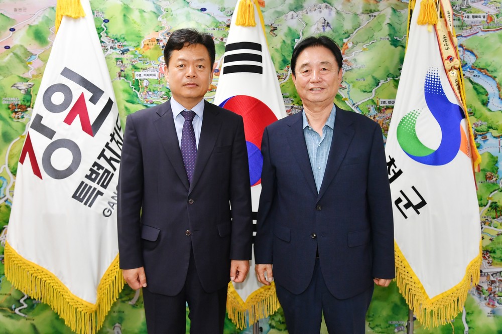 하나원 화천분소장, 최문순 화천군수 면담 통해 지역주민 건강지원 협력방안 논의