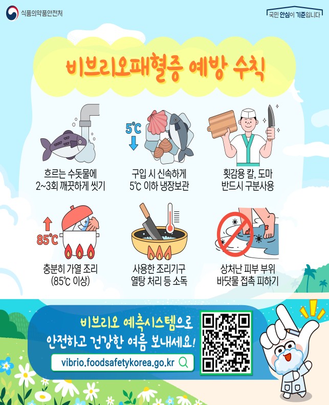 충북도, 비브리오균 등 여름철 수산물 안전관리 강화