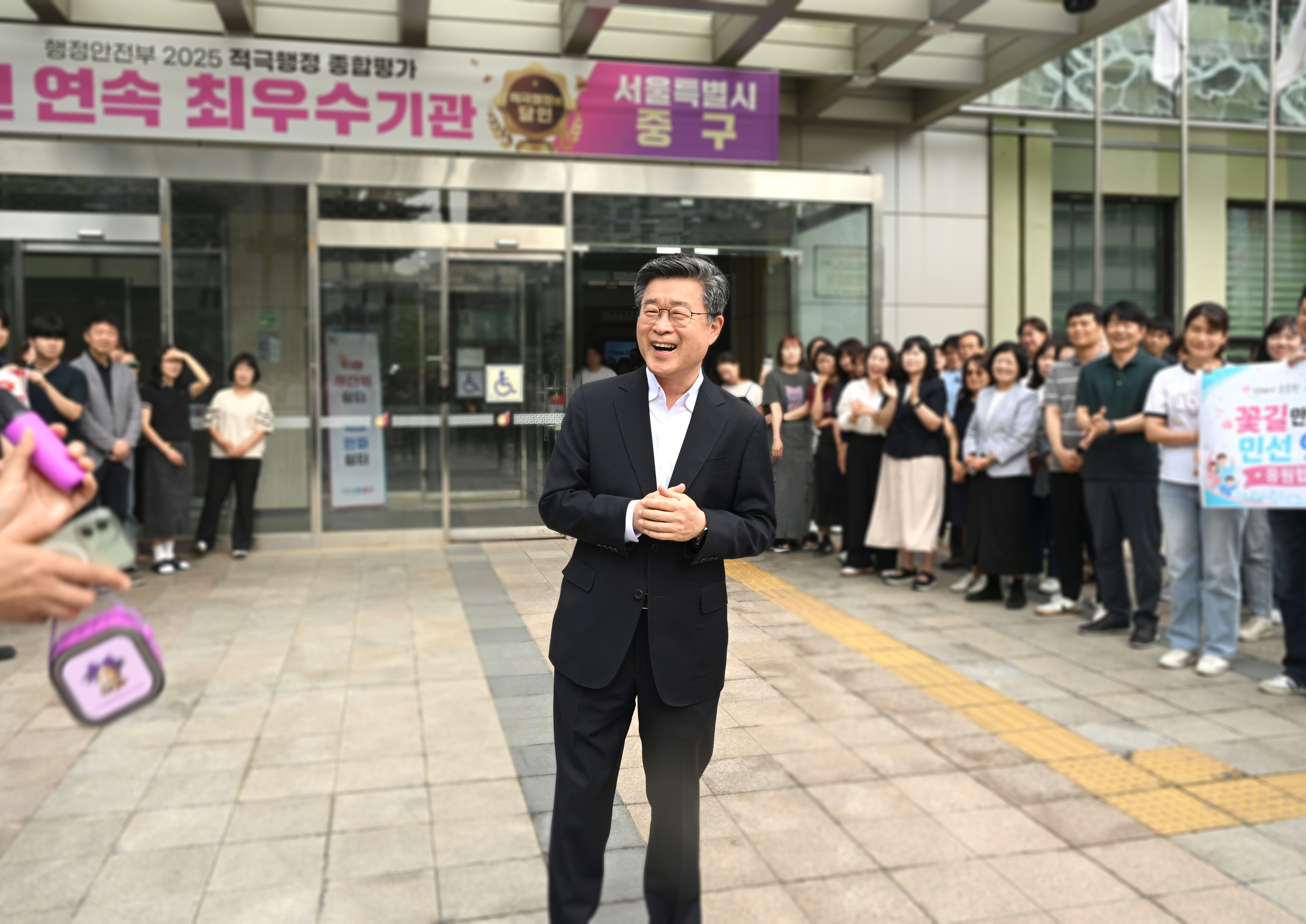 김길성 중구청장, 당선 후 업무 복귀