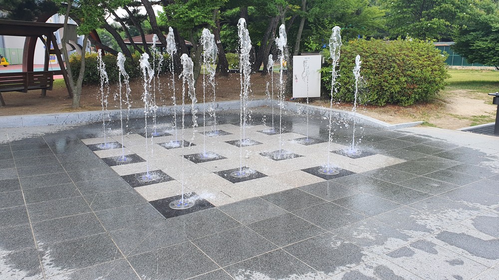 이천시 종합운동장 바닥분수 운영
