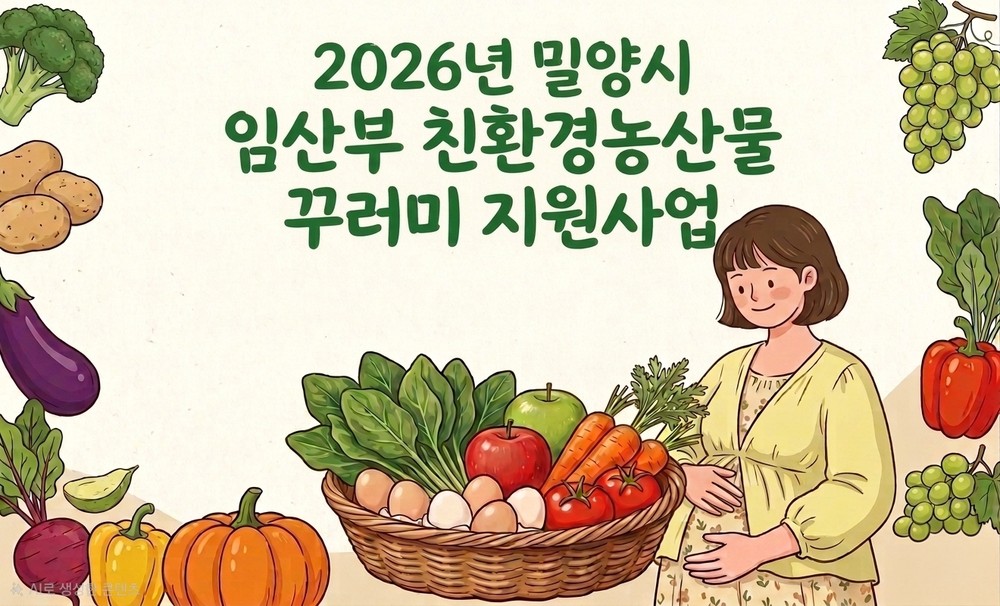 밀양시, ‘임산부 친환경농산물 꾸러미 지원사업’ 신청 접수