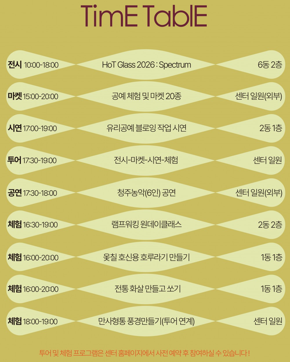 청주공예창작지원센터, 20일 ‘손맛시장’ 개최