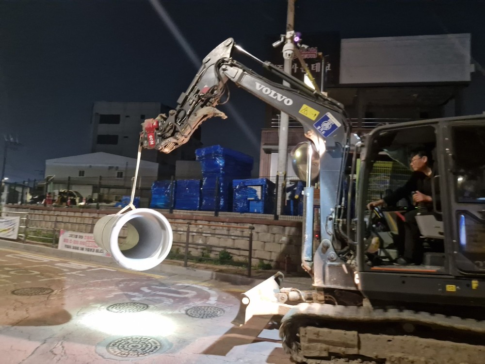 오산시, 삼미초 후문 일원 하수관로 정비 완료… 집중호우 침수 피해 예방