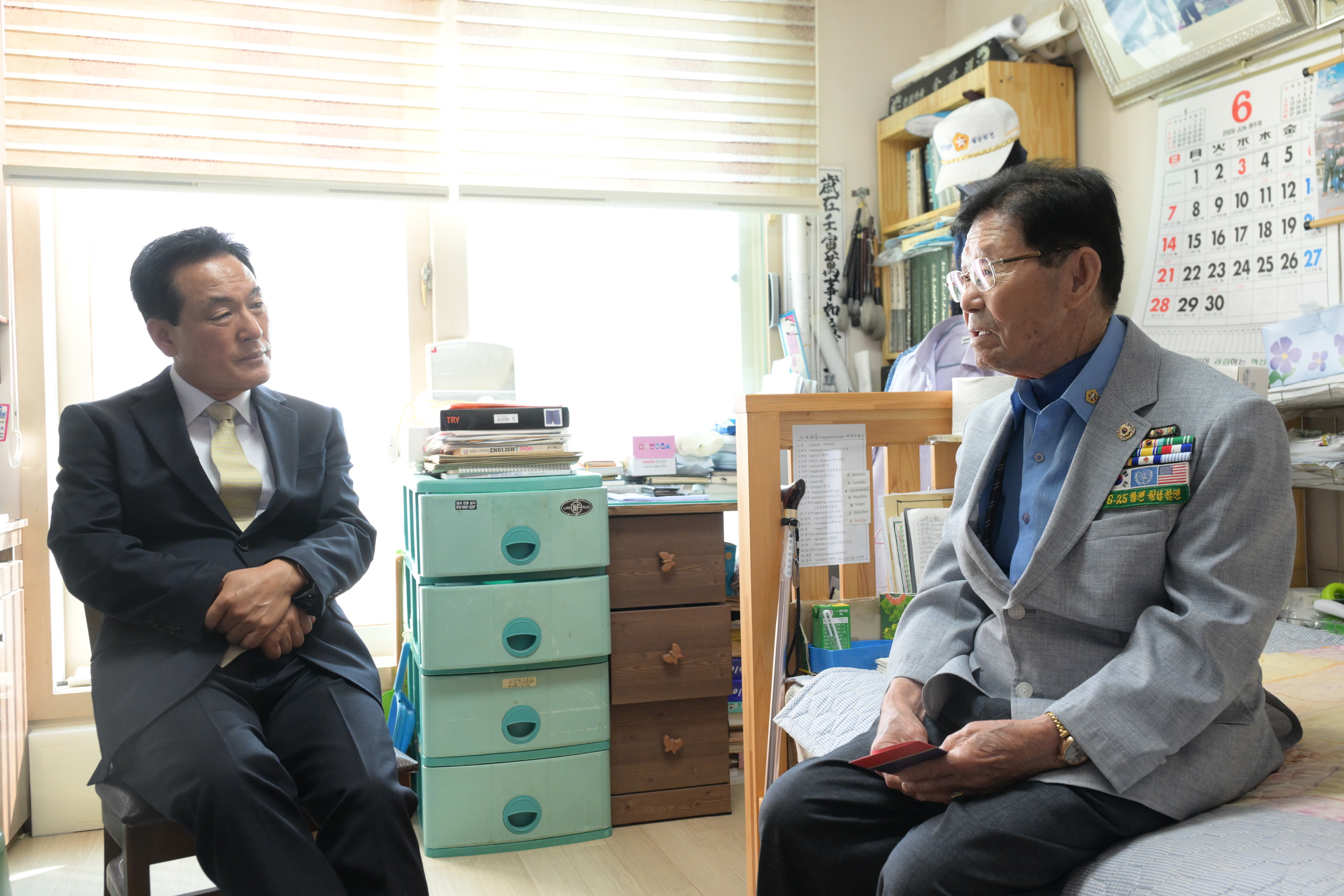 국가유공자 가정 찾아 감사 전한 백성현 논산시장 “예우와 지원에 최선 다 할 것”
