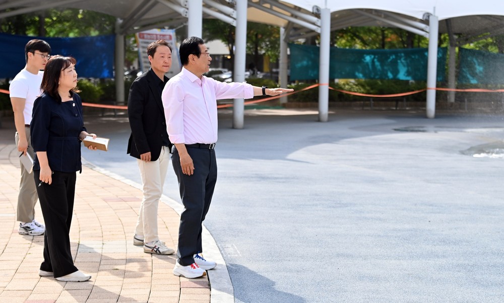 이현재 시장, 얼음냉장고·물놀이장 직접 점검…하남시 폭염 대비 총력
