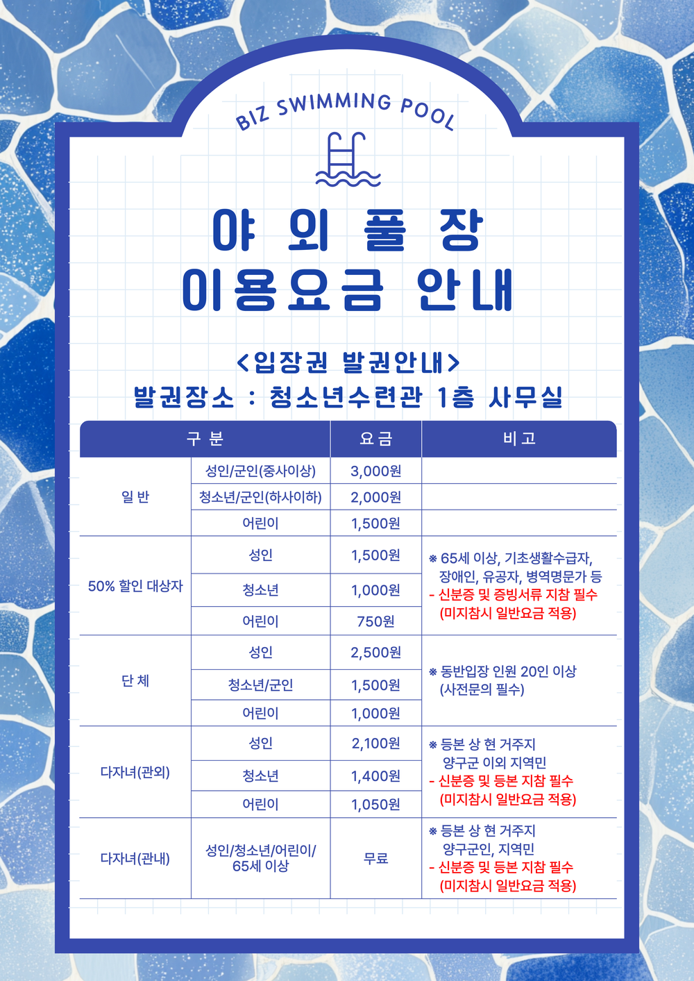 양구군, 청소년수련관 야외 물놀이시설 7월 4일 개장