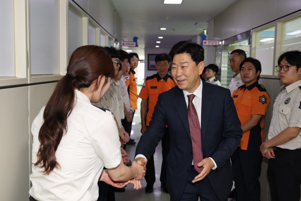 박용선 포항시장, 취임 후 유관기관 방문…더 안전한 포항 함께 만들어 갈 것