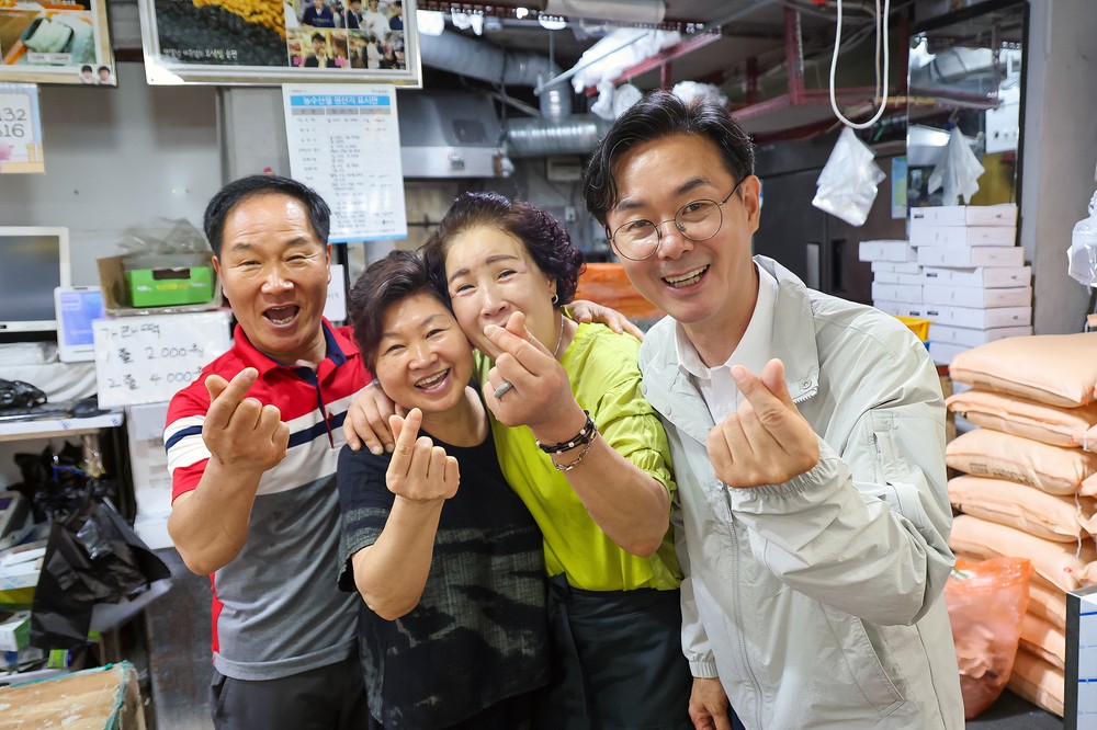 최동민 동대문구청장, 첫 민생 행보로 청량리시장 방문